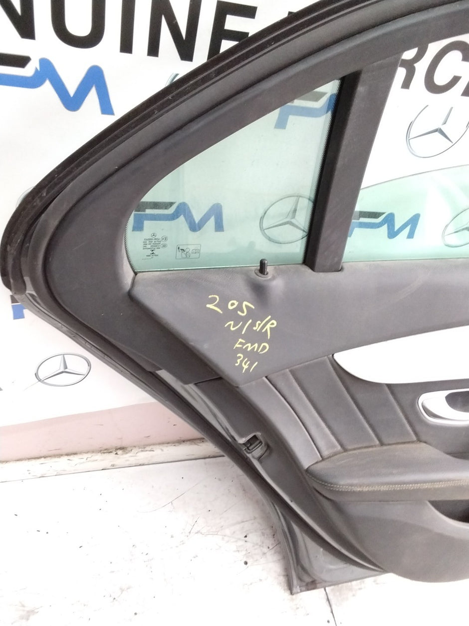 MERCEDES C-CLASS W205 SLN PASSENGER REAR DOOR NSR GREY 2014 ON COMPLETE FMD341