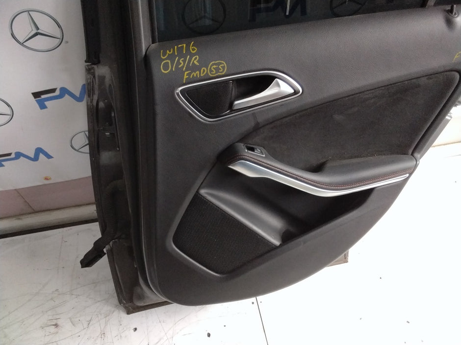 MERCEDES BENZ  A-CLASS W176 DRIVER SIDE REAR DOOR N/S/R COMPLETE GREY FMD55