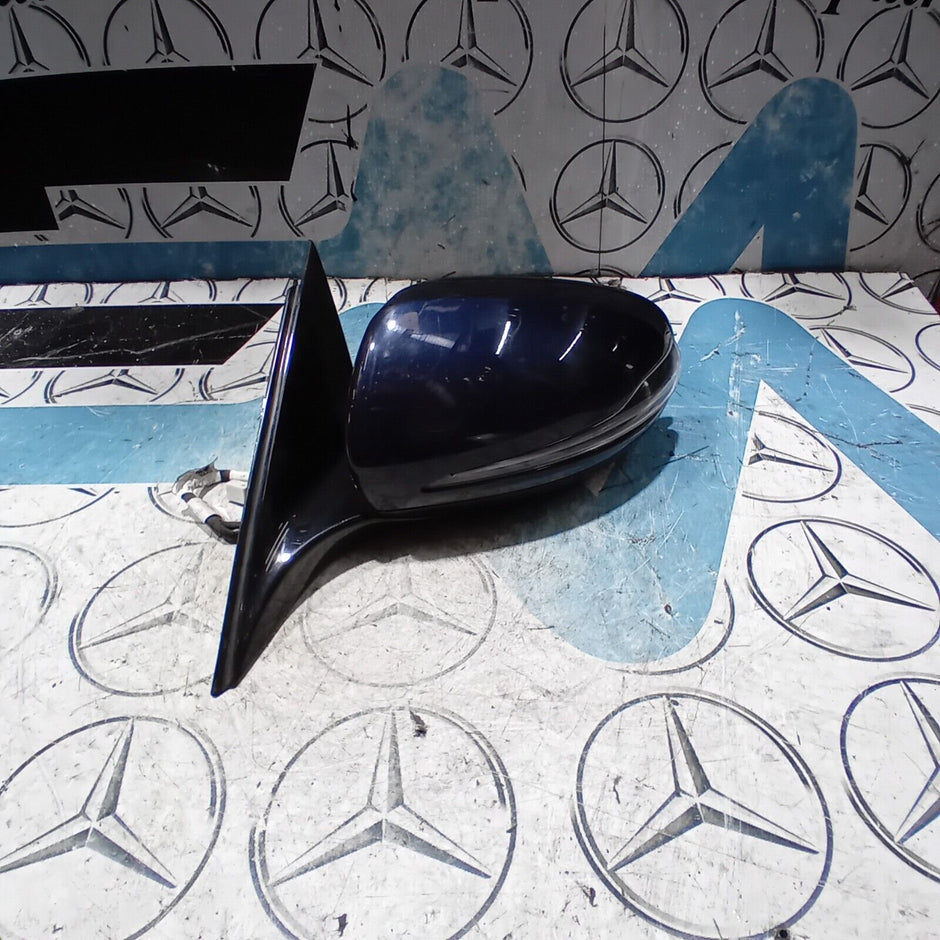 2016 MERCEDES  C-CLASS W213 AMG LEFT SIDE POWER FOLD WING MIRROR BLUE 2138102500