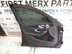 MERCEDES C-CLS W205 SLN PASSENGER FRONTDOOR NSF BLACK 2014-2021 COMPLETE FMD575