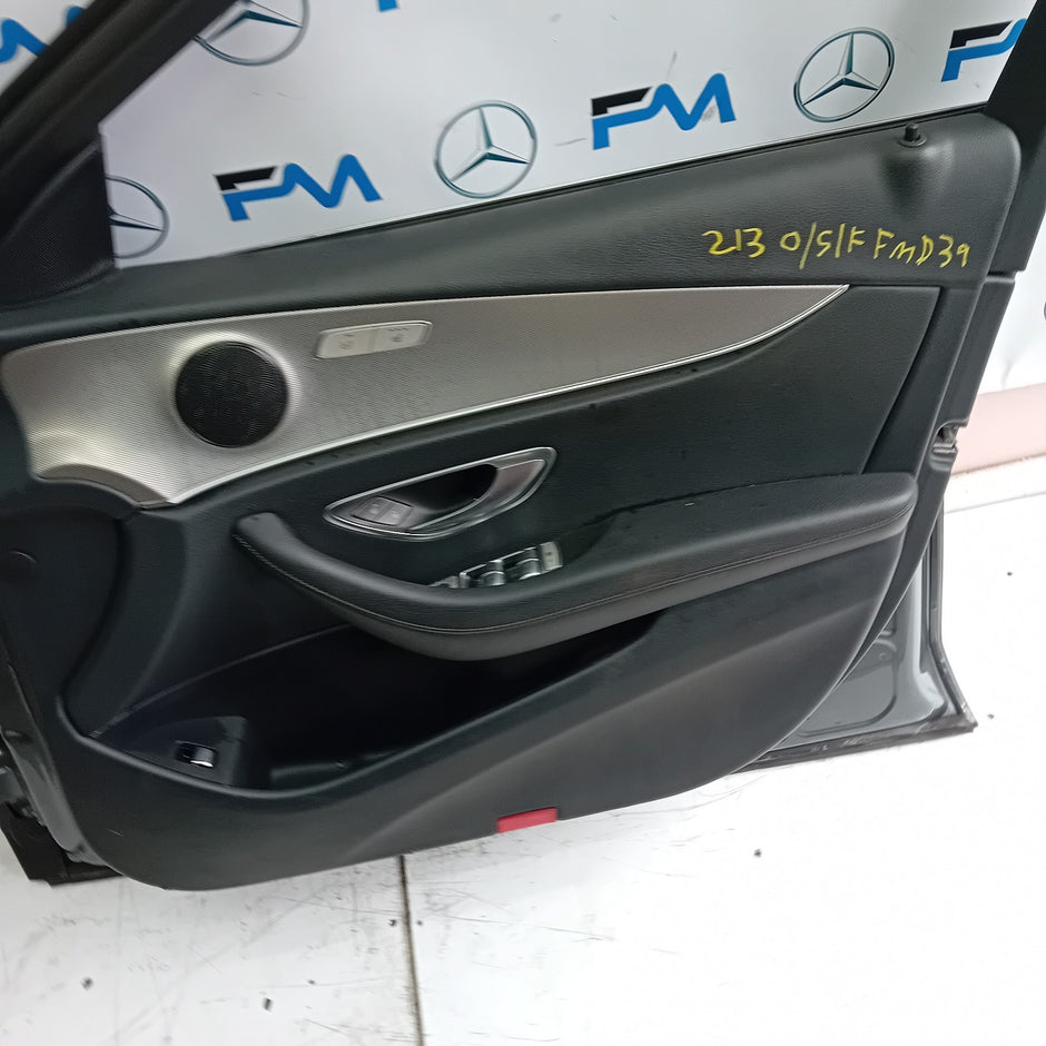 MERCEDES E-CLASS W213 DRIVER SIDE FRONT DOOR O/S/F COMPLETE GREY FMD39