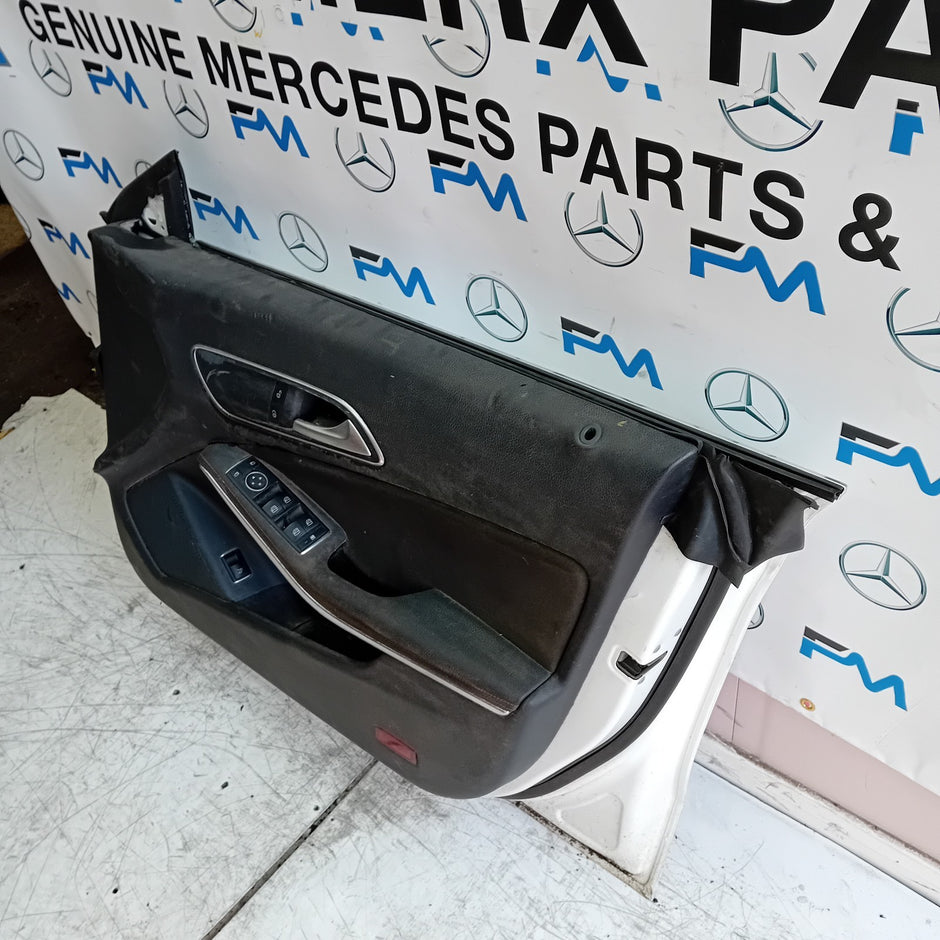 MERCEDES BENZ CLA W117 COUPE DRIVER FRONT DOOR OSF WHITE 2013- 2019 FMD206