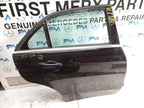 MERCEDES E-CLASS W212 DRIVER REAR DOOR OSR BLACK 2009-16 COMPLETE FMD343