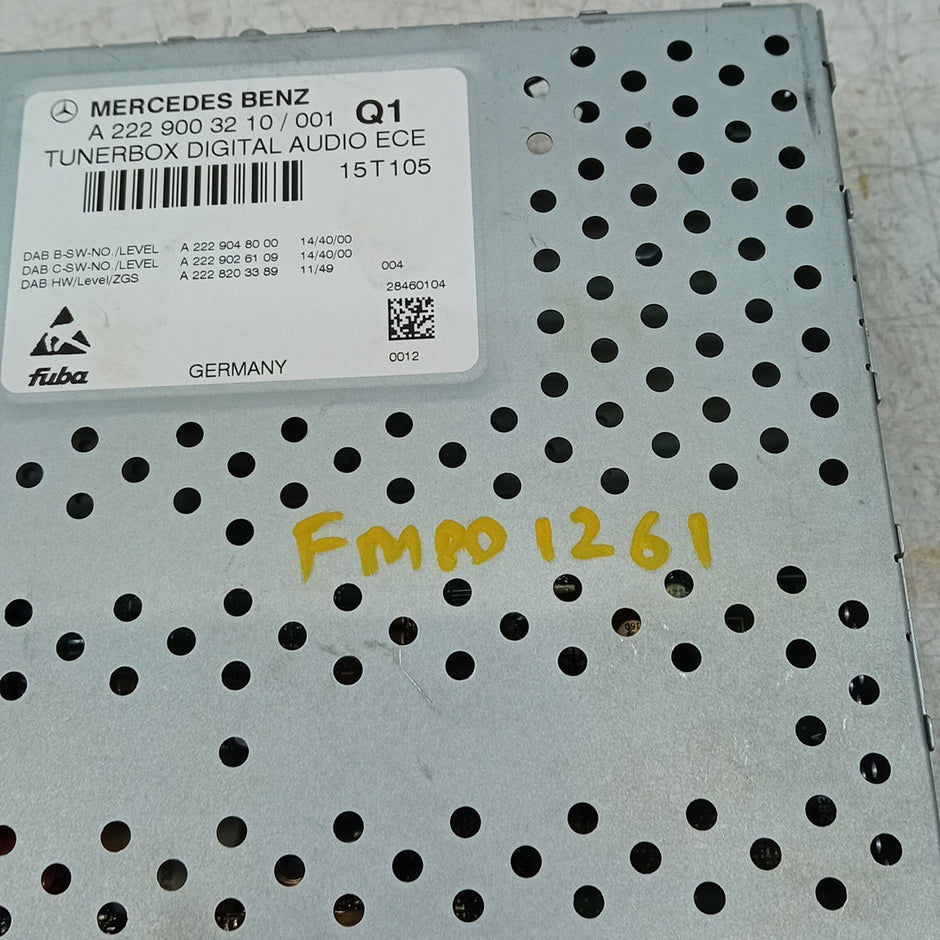 MERCEDES BENZ S-CLASS W222  2014-2021  RADIO TUNER BOX  A2229003210 FM001261