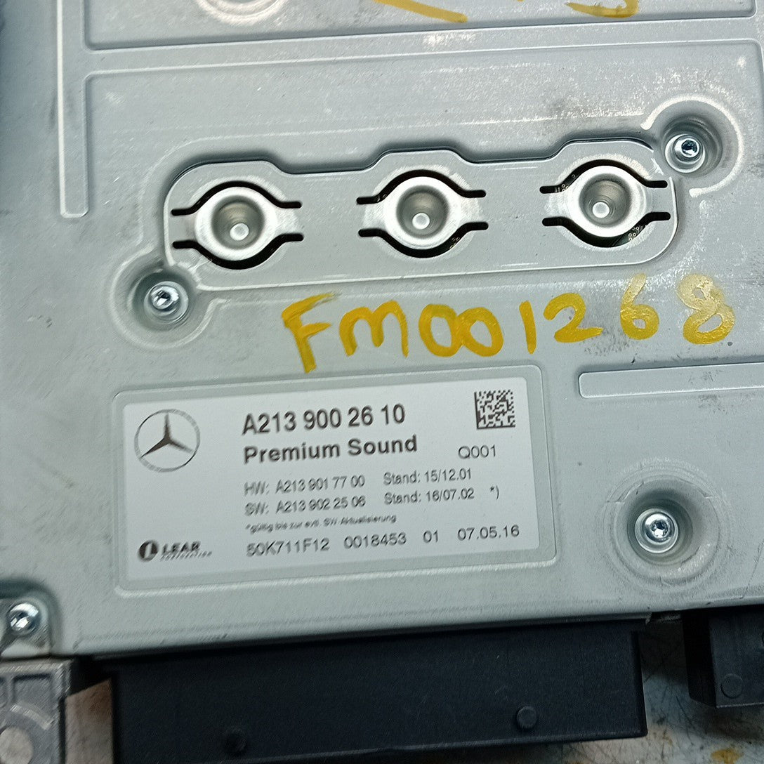 MERCEDES BENZ S-CLASS W222 SOUND SYSTEM AMPLIFIER A2229002610 FM001268