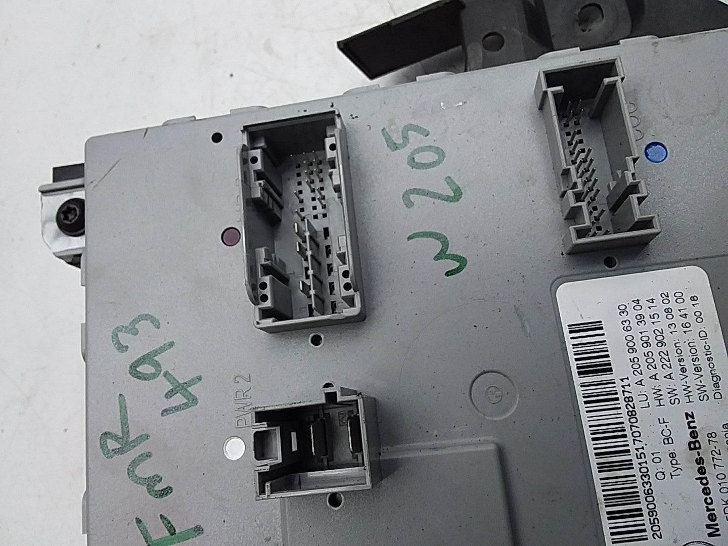 MERCEDES BENZ  C-CLASS W205  FRONT SAM CONTROL UNIT A2059006330 FMR493