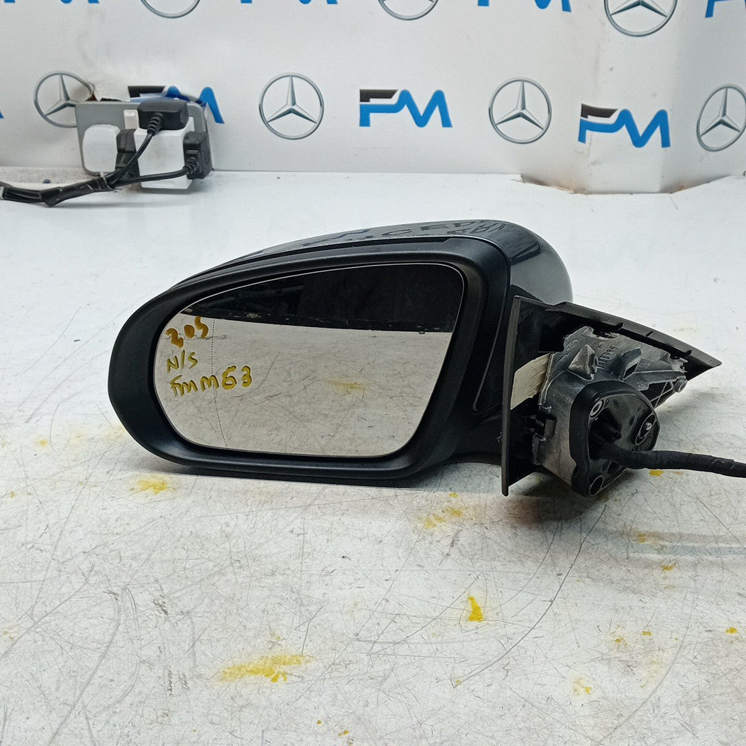 MERCEDES C-CLASS W205 PASSENGER  WING MIRROR NSF GREY 2014 PL A2058104702 FMM63