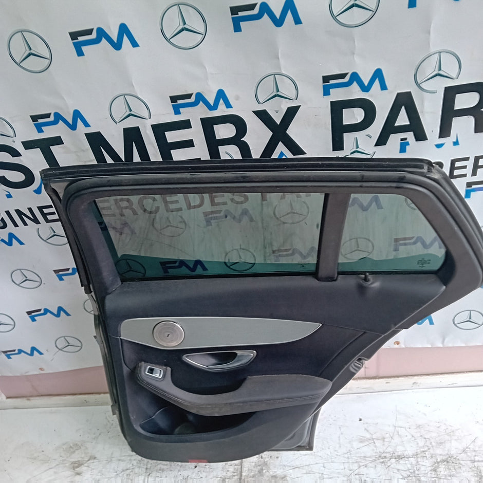 MERCEDES ESTATE C-CLASS W205 DRIVER REAR DOOR O/S/R GREY COMPLETE 2014-22 FMD141