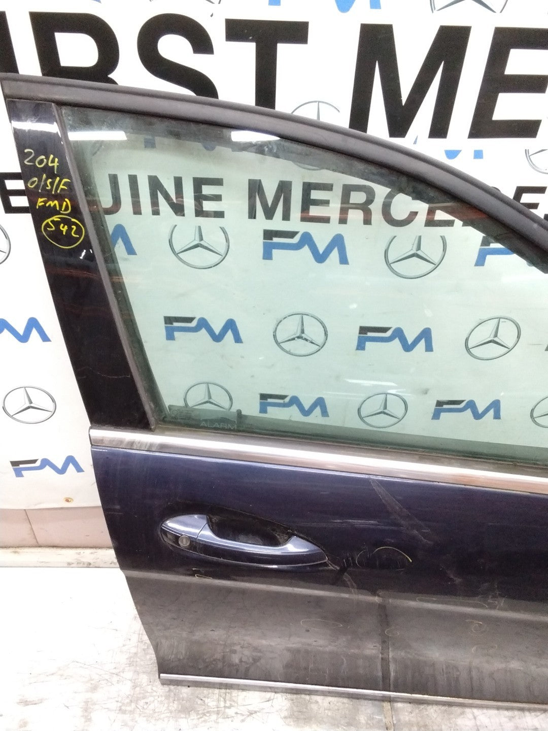 MERCEDES C-CLASS W204 SLN DRIVER FRONT DOOR OSF BLUE 2008-14 FMD542