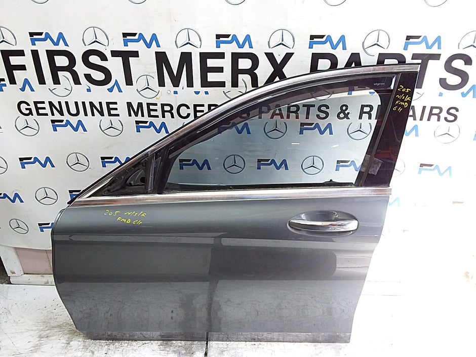 MERCEDES C-CLS W205  SLN PASSENGER FRONT DOOR NSF GREY 2014 ONWARDS  FMD611