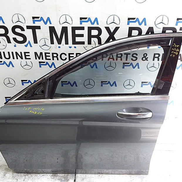 MERCEDES C-CLS W205  SLN PASSENGER FRONT DOOR NSF GREY 2014 ONWARDS  FMD611