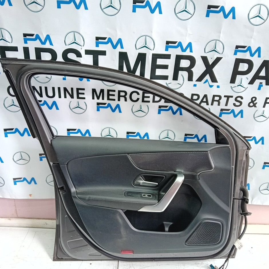 MERCEDES BENZ A-CLASS W177 PASSENGER SIDE FRONT DOOR N/S/F COMPLETE GREY FMD42