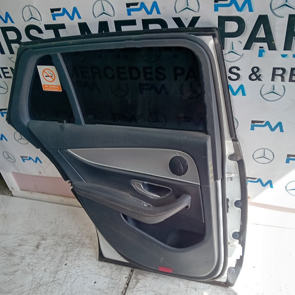 MERCEDES E-CLASS S213 EST PASSENGER REAR DOOR NSR WHITE 2016 ON COMPLETE FMD228