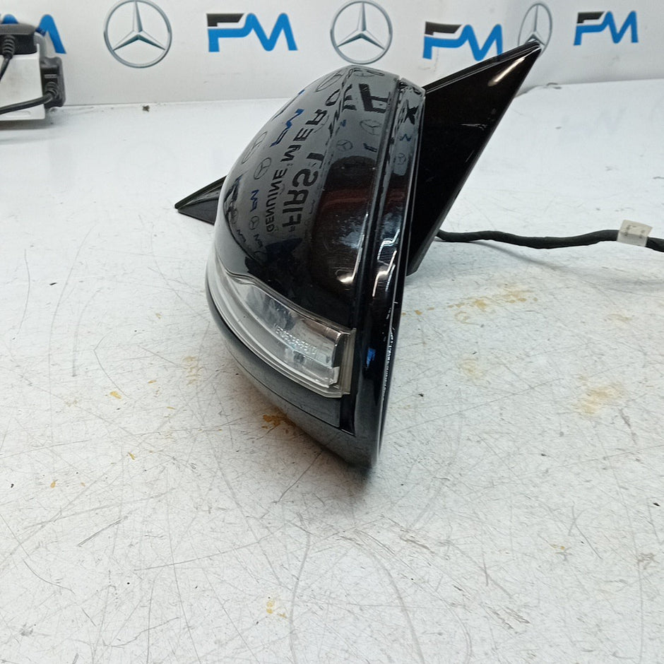 MERCEDES S-CLASS W222 PASSENGER WING MIRROR NS BLACK A2228101516 2014 PL FMM55