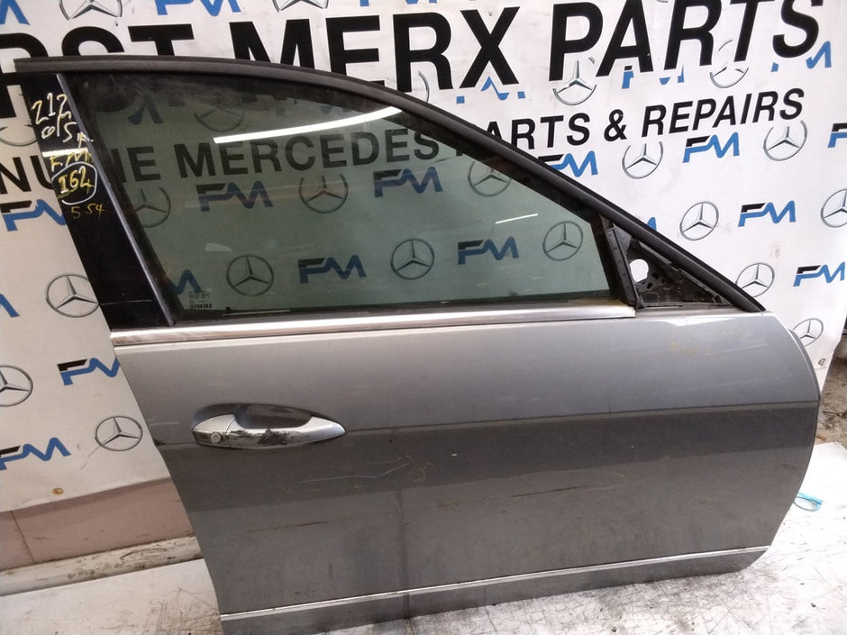 MERCEDES E-CLASS W212  DRIVER FRONT DOOR OSF GREY 2009-16 COMPLETE FMD554