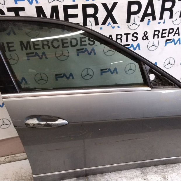 MERCEDES E-CLASS W212  DRIVER FRONT DOOR OSF GREY 2009-16 COMPLETE FMD554