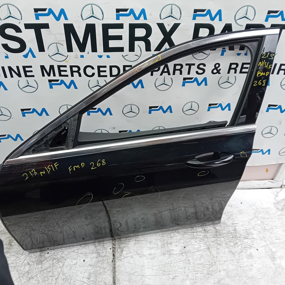MERCEDES E-CLASS W213 SLN PASSENGER FRONT DOOR OSF BLACK 2016 ON COMPLETE FMD268