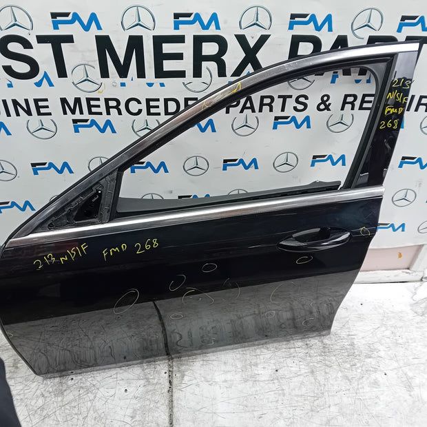 MERCEDES E-CLASS W213 SLN PASSENGER FRONT DOOR OSF BLACK 2016 ON COMPLETE FMD268