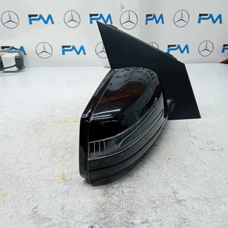 MERCEDES BENZ B-CLASS W246 DRIVER WING MIRROR OS BLACK  FMM87