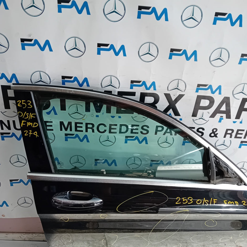 MERCEDES BENZ GLC X253 SLN DRIVER FRONT DOOR OSF 2016 ON BLACK COMPLETE FMD274