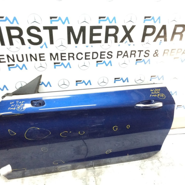 MERCEDES BENZ C-CLASS W205  PASSENGER FRONT DOOR NSF BLUE 2015-21  FMD537