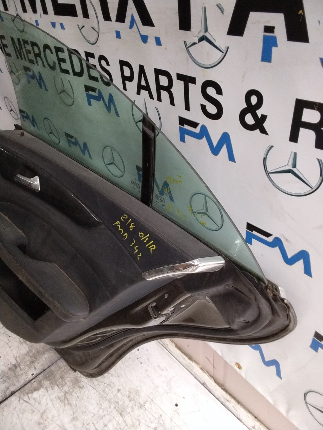 MERCEDES CLS W218 COU DRIVER REAR DOOR OSR BROWN 2018 ON COMPLETE FMD342