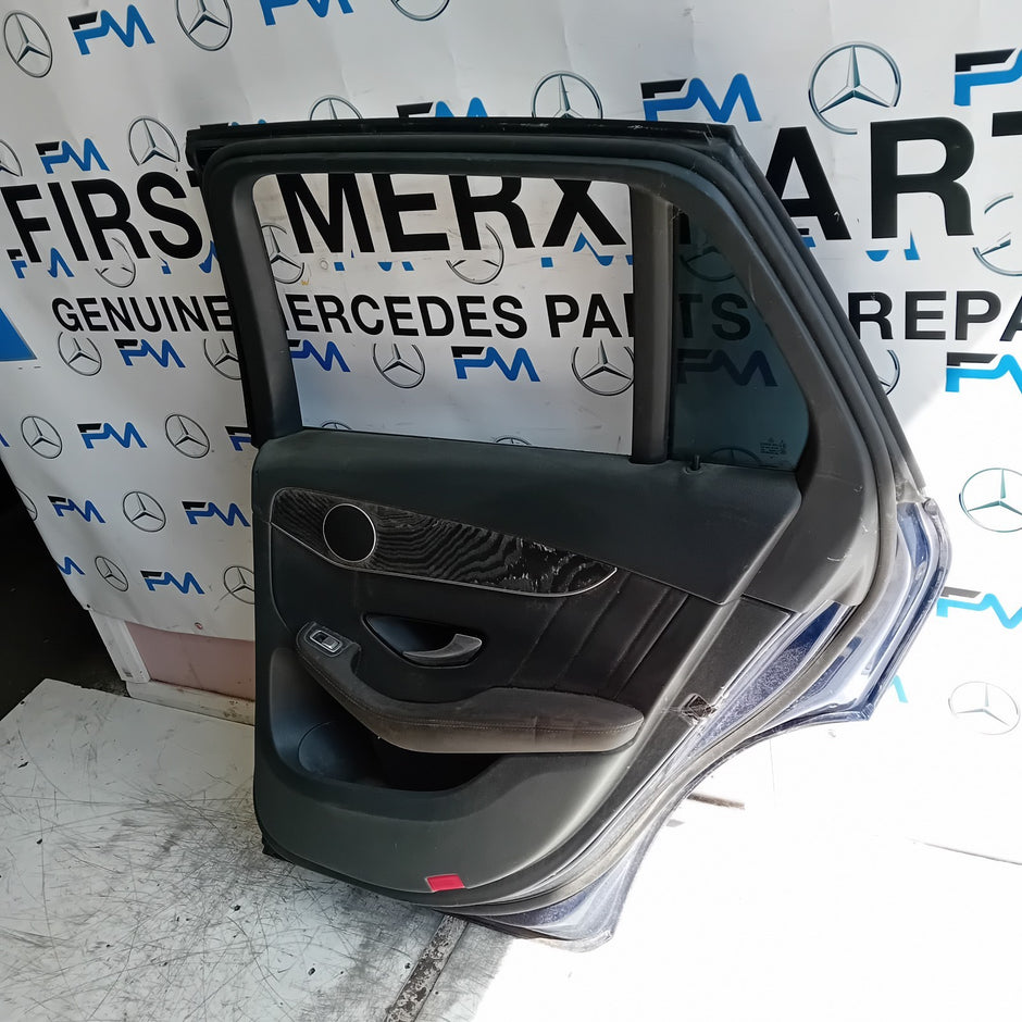 MERCEDES BENZ GLC W253 DRIVER REAR DOOR OSR BLUE 2016 ON COMPLETE FMD433