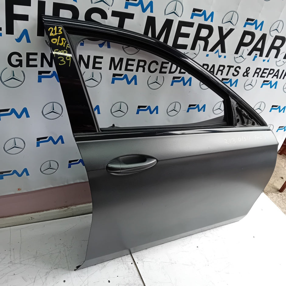 MERCEDES E-CLASS W213 DRIVER SIDE FRONT DOOR O/S/F COMPLETE GREY FMD39