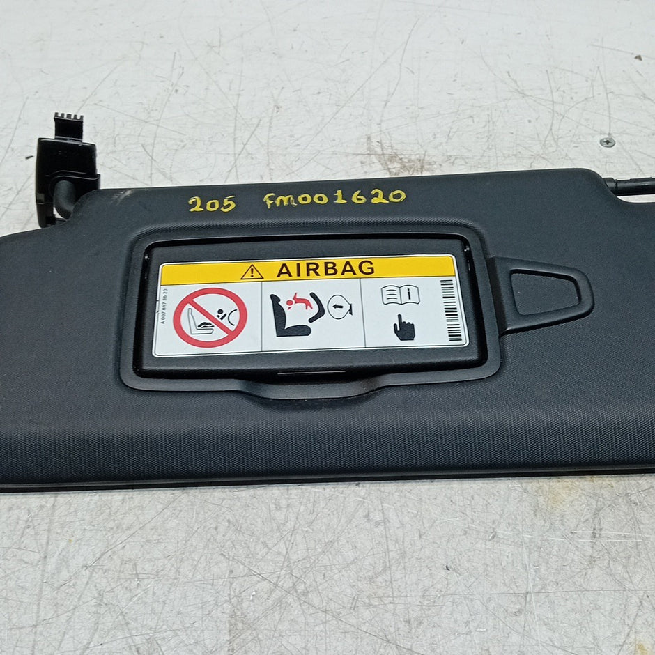 MERCEDES C-CLASS W205 SUN VISOR PASSENGER SIDE BLACK A0078173620 2014 FM001620