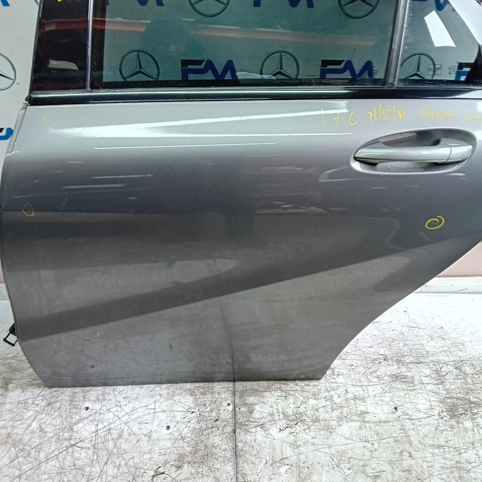 MERCEDES A-CLASS W176 PASSENGER REAR DOOR NSR GREY 2012-18 COMPLETE FMD248