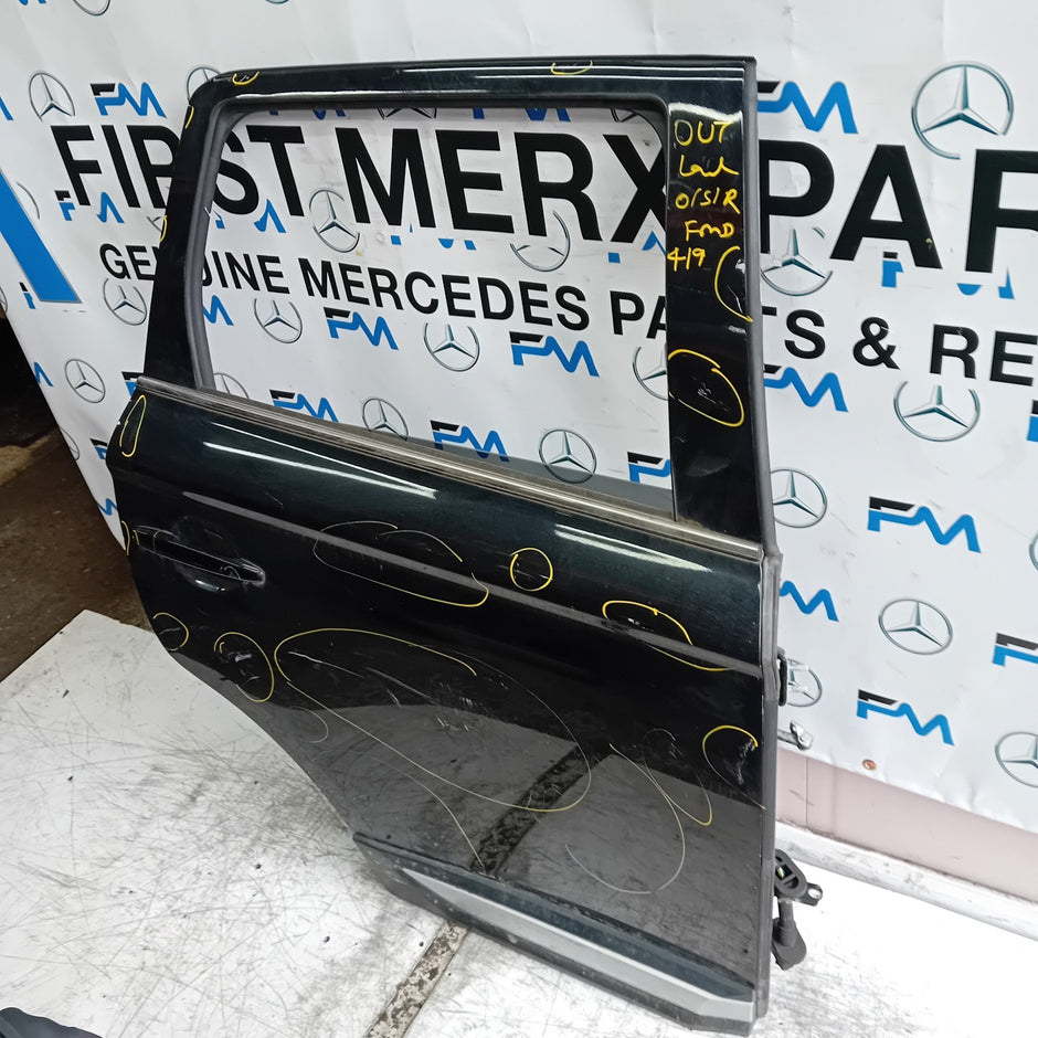 MITSUBISHI OUTLANDER MK3 DRIVER SIDE REAR DOOR OSR 2013 BLACK FMD419