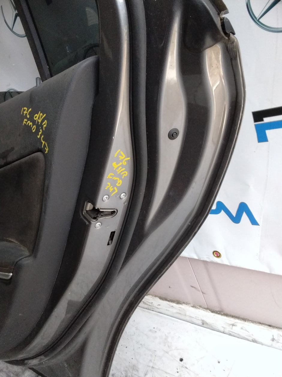 MERCEDES A-CLASS W176 DRIVER REAR DOOR OSR GREY 2012-18 COMPLETE FMD347