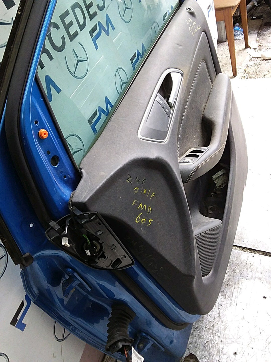 MERCEDES B-CLASS W246 DRIVER FRONT DOOR OSF BLUE 2012-19 COMPLETE FMD605