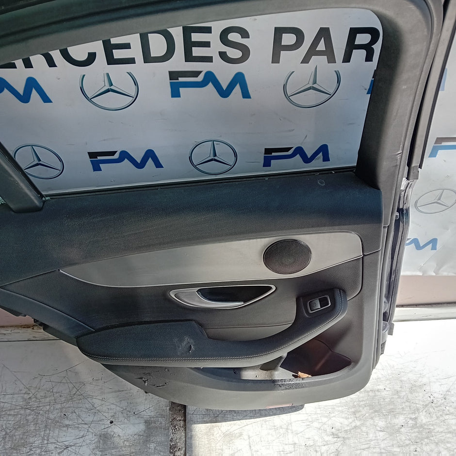 MERCEDES C-CLASS W205 SLN DRIVER REAR DOOR OSR BLUE 2014 ON COMPLETE FMD432