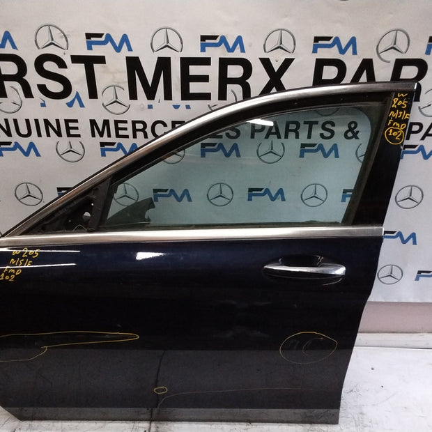 MERCEDES C-CLASS W205 PASSENGER SIDE FRONT DOOR N/S/F COMPLETE BLUE FMD102