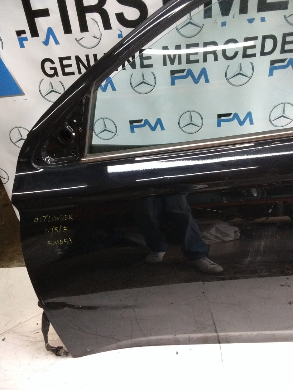 MITSUBISHI OUTLANDER PASSENGER SIDE FRONT DOOR N/S/F COMPLETE BLACK FMD53