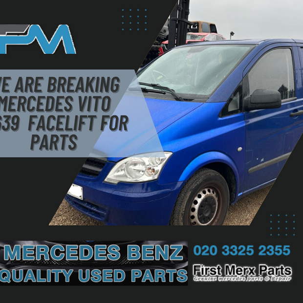 MERCEDES VITO W639 FACELIFT- BREAKING / FRONT & REAR BUMPER  AND WINGS