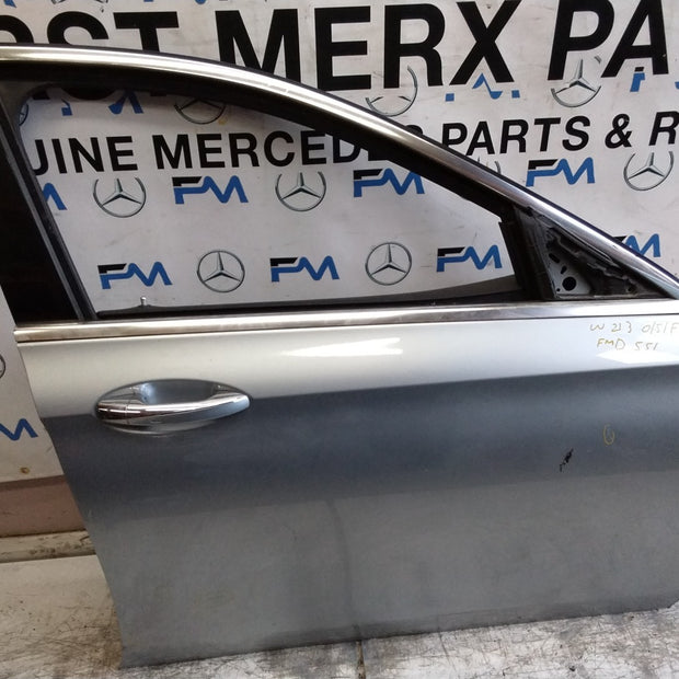 MERCEDES E-CLASS W213 SLN DRIVER FRONT DOOR OSF SILVER 2017-20 COMPLETE FMD551