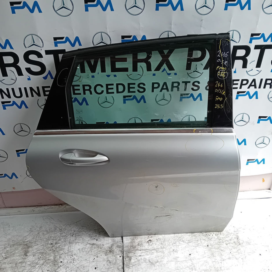 MERCEDES B-CLASS W246 DRIVER REAE DOOR OSR SILVER 2012-19 COMPLETE FMD255