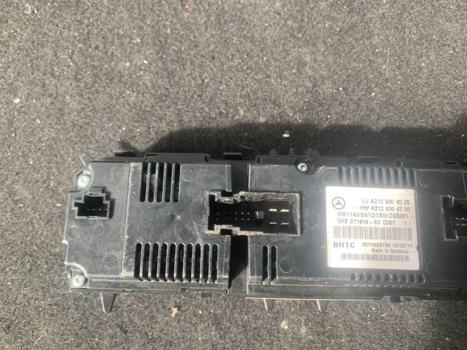 MERCEDES BENZ E CLASS 212 SERIES 2009-2016 HEATER/AC CONTROLLER A2129004525