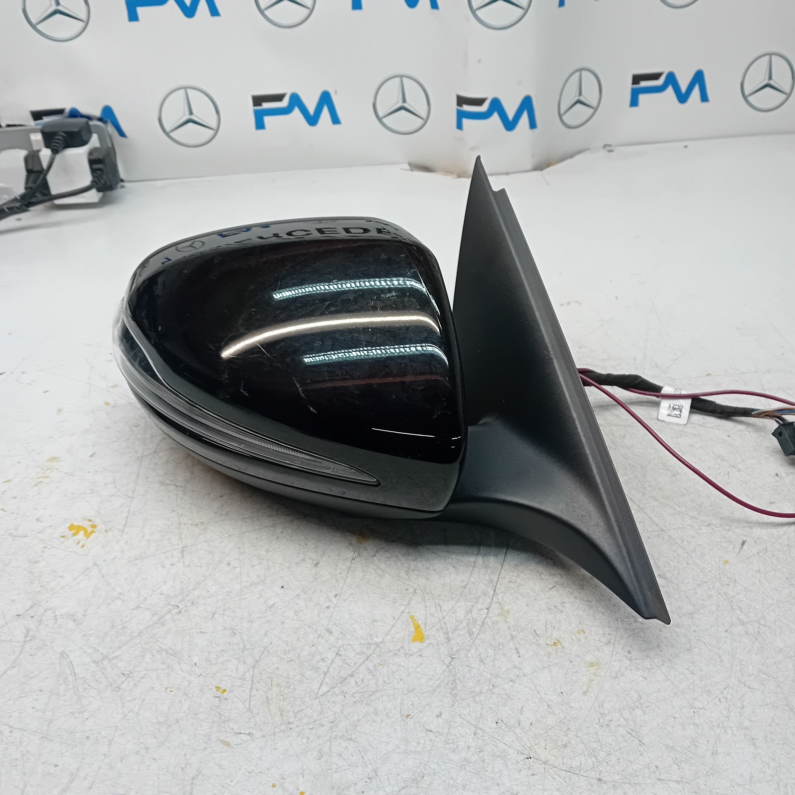 MERCEDES C-CLASS 2014 On W205 DRIVER SIDE WING MIRROR A2058104402 BLACK FMM6