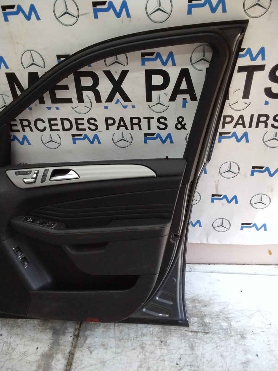 MERCEDES M-CLS W166  DRIVER REAR DOOR OSF GREY 2011-15 COMPLETE FMD582