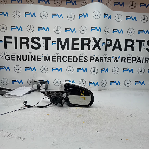 MERCEDES E-CLASS 2016 On W213 DRIVER SIDE WING MIRROR A2138102800 WHITE FMM4