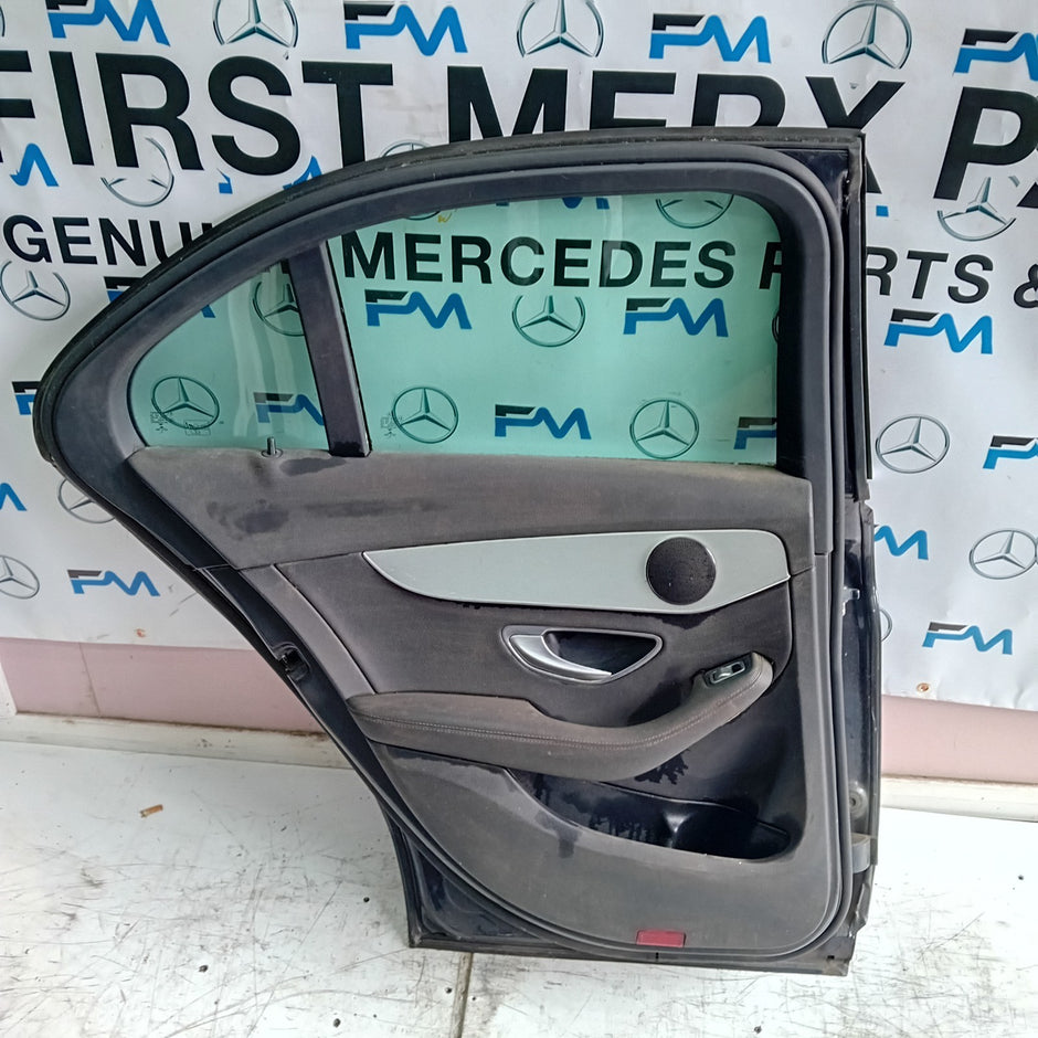 MERCEDES BENZ C-CLASS W205 PASSENGER SIDE REAR DOOR N/S/R GREY FMD122