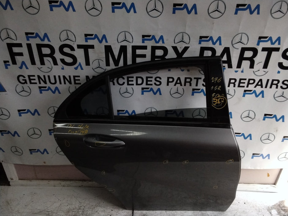MERCEDES A-CLASS W176 DRIVER REAR DOOR OSR GREY 2012-18 COMPLETE FMD347
