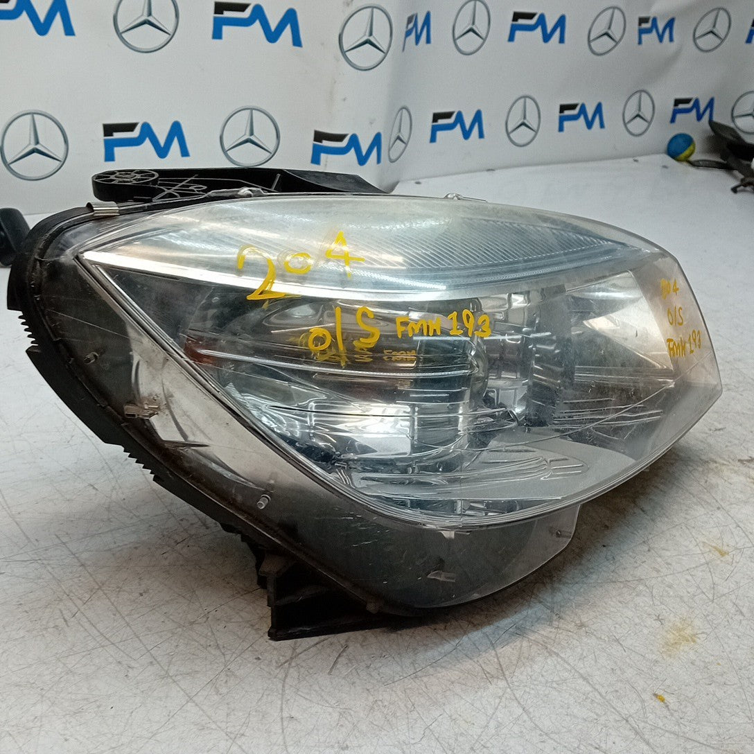 MERCEDES BENZ C-CLASS W204 DRIVER SIDE OS HEADLIGHT 2012 FMH193