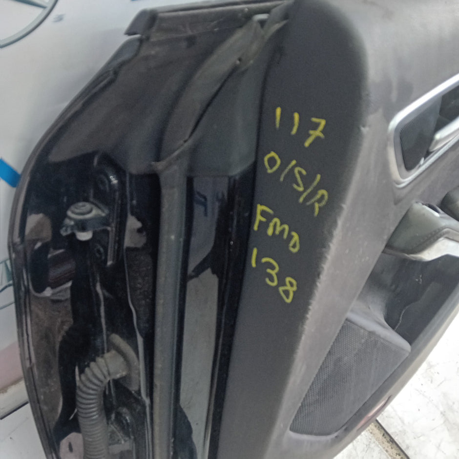 MERCEDES BENZ CLA W117 DRIVER SIDE REAR DOOR O/S/R BLACK COMPLETE FMD138