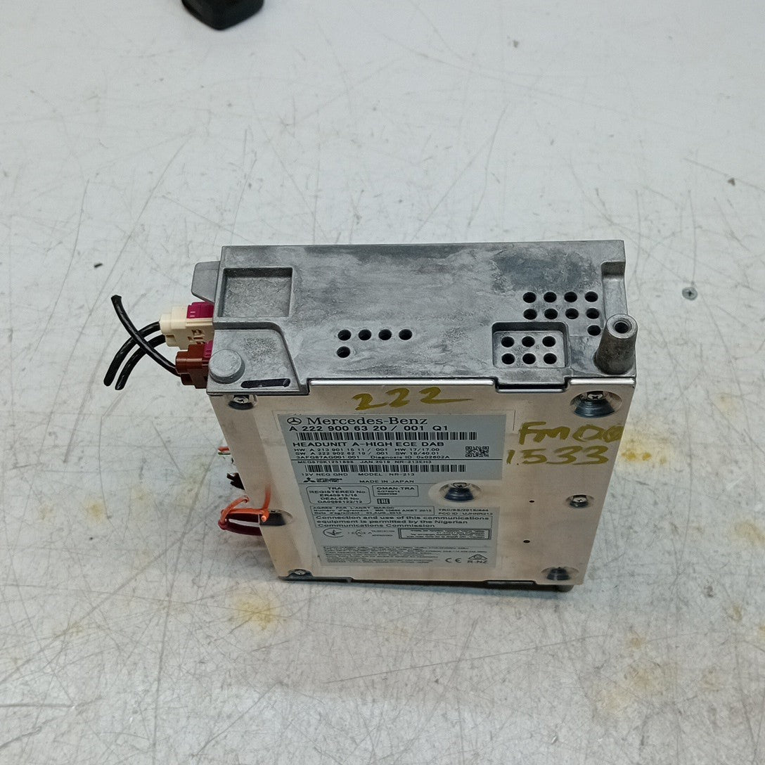 MERCEDES BENZ S CLASS W222 SAT NAV SYSTEM HEADUNIT A2229006320 FM001533