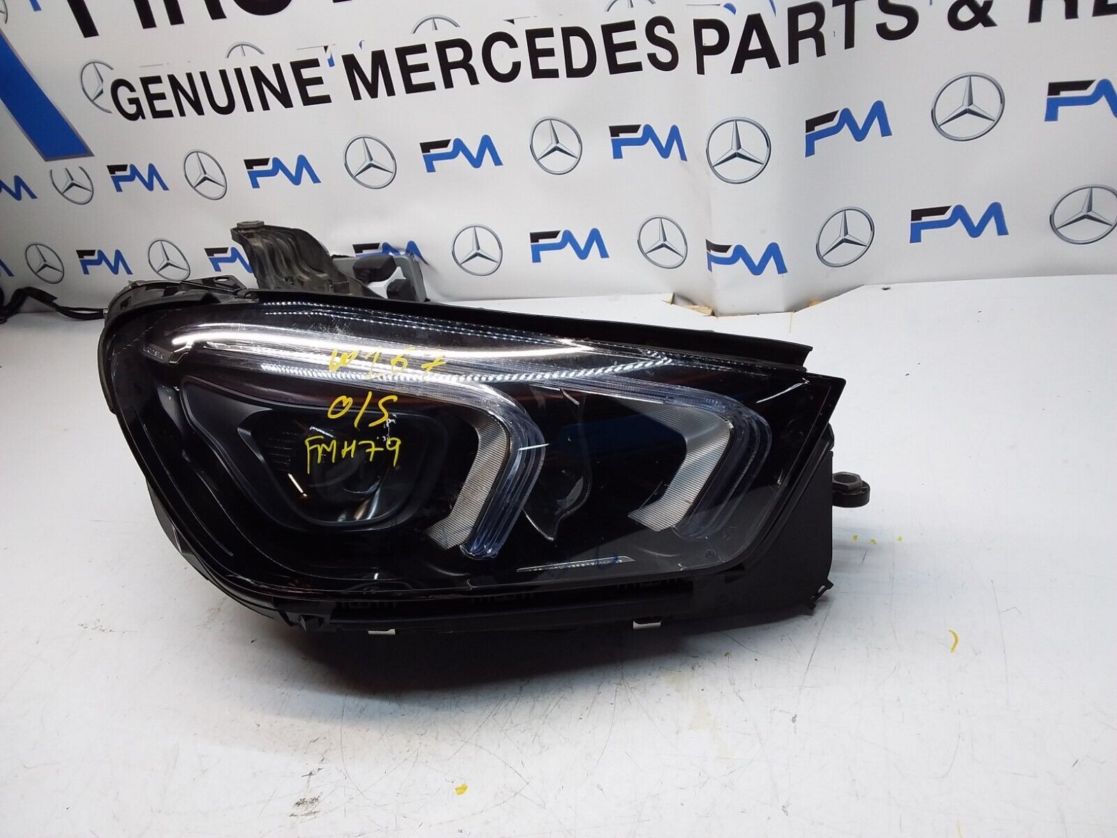 MERCEDES-BENZ W167 GLE DRIVER O/S HEADLIGHT A1679060900 FMH79 LED HIGH PERF