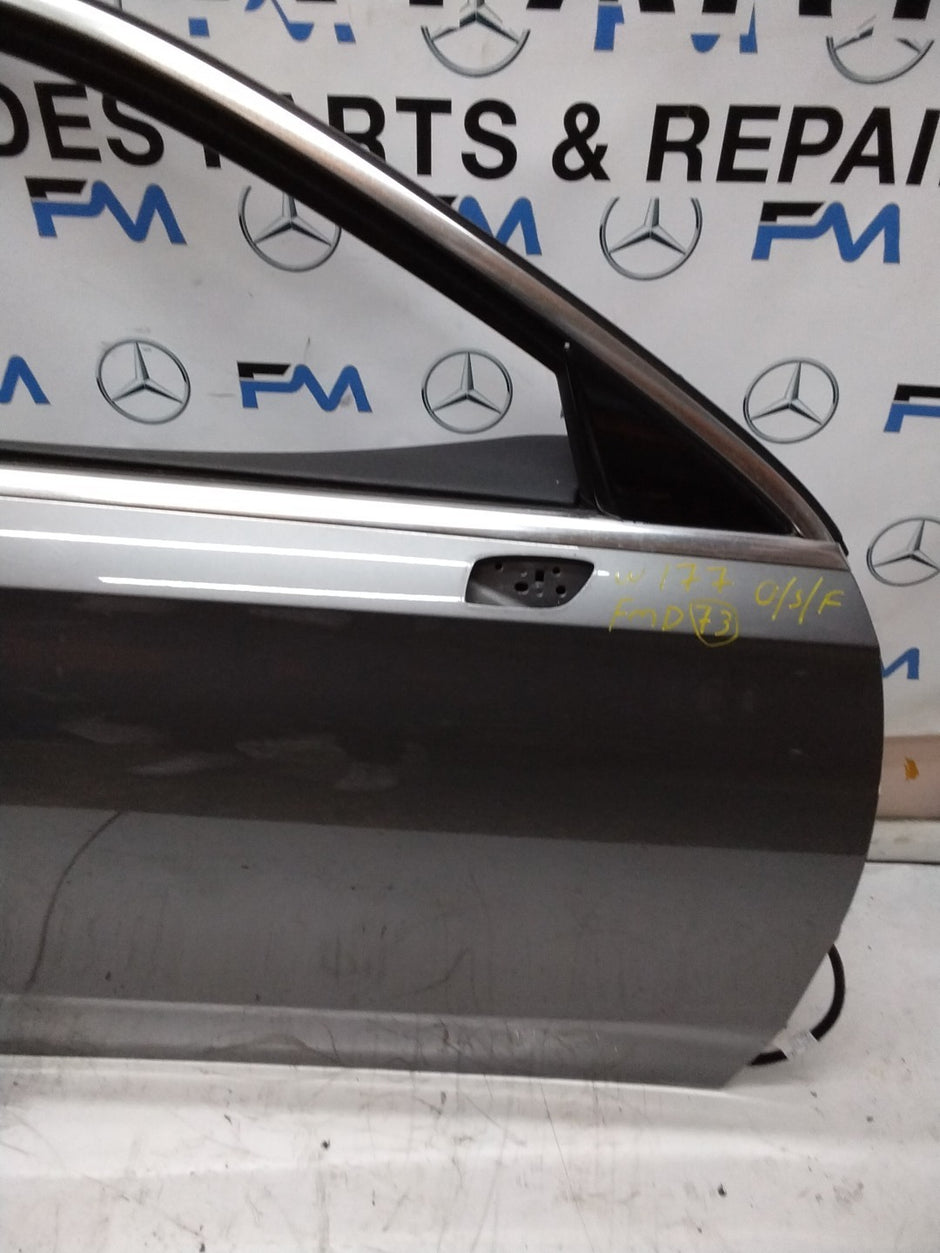 MERCEDES BENZ A-CLASS W177 DRIVER SIDE FRONT DOOR O/S/F COMPLETE GREY FMD73